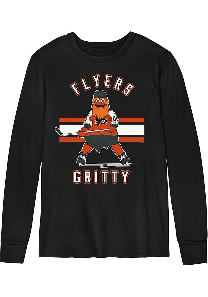 Gritty Outer Stuff Philadelphia Flyers Toddler Black Life Long Sleeve T-Shirt