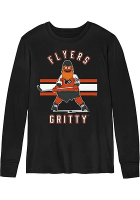Gritty  Outer Stuff Philadelphia Flyers Toddler Black Life Long Sleeve T-Shirt