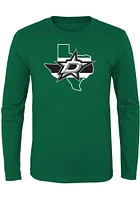 Dallas Stars Youth Texas Logo Long Sleeve T-Shirt