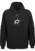 Dallas Stars Youth Black Primary Logo Long Sleeve Hoodie