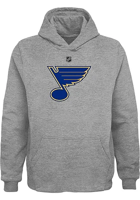 St Louis Blues Boys Primary Logo Long Sleeve Hooded Sweatshirt