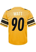 TJ Watt Pittsburgh Steelers Youth Gold Nike Inverted Football Jersey
