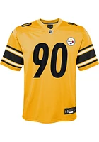 TJ Watt Pittsburgh Steelers Youth Gold Nike Inverted Football Jersey