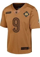 Joe Burrow Cincinnati Bengals Youth Brown Nike Salute To Service NN Football Jersey