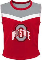 Ohio State Buckeyes Girls Red Spirit Cheer 2PC Set