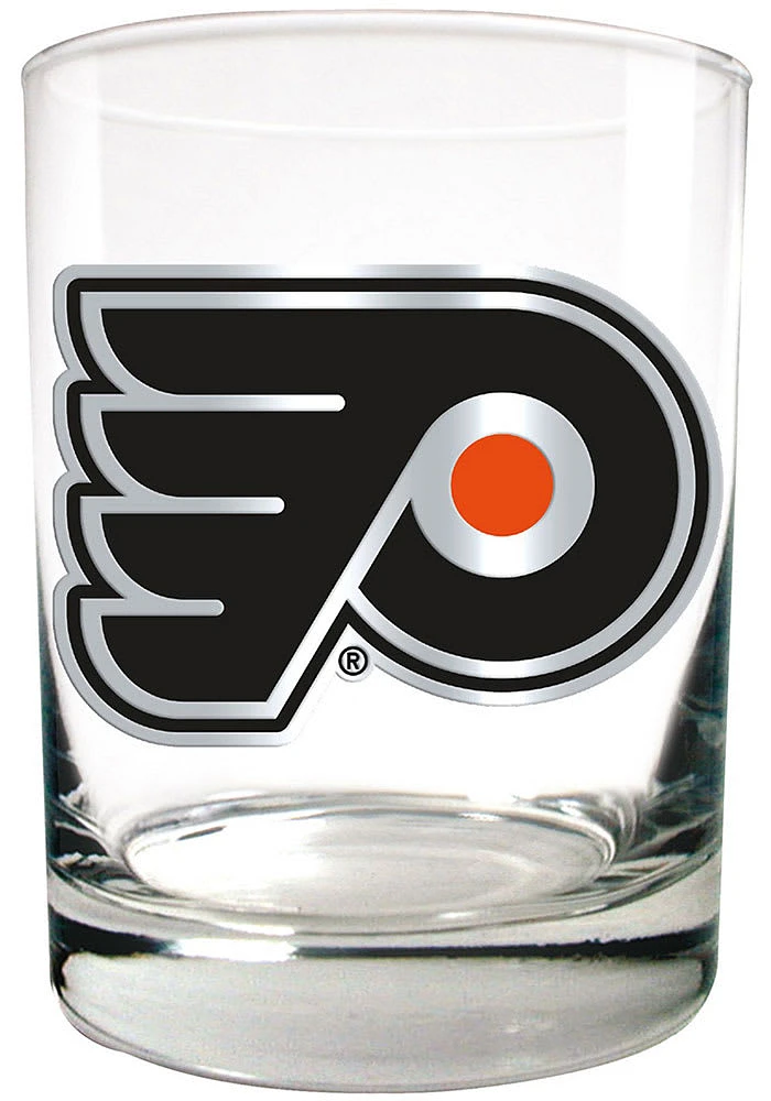 Philadelphia Flyers 14oz Emblem Rock Glass