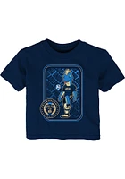 Phang Philadelphia Union Infant Mascot Short Sleeve T-Shirt Navy Blue