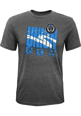 Philadelphia Union Youth Grey Full Tilt Short Sleeve Fashion T-Shirt