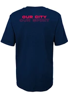 St Louis City SC Boys Navy Blue Our Short Sleeve T-Shirt