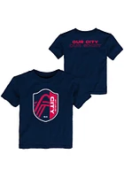 St Louis City SC Toddler Navy Blue Our Short Sleeve T-Shirt
