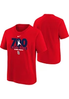 Albert Pujols St Louis Cardinals Youth Red 700 Home Run Micromoment Player Tee