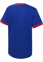 Detroit Pistons Youth Blue Hoop City Contrast Short Sleeve Fashion T-Shirt
