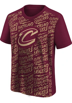 Cleveland Cavaliers Youth Maroon Exemplary Short Sleeve T-Shirt