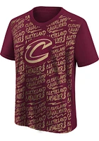 Cleveland Cavaliers Youth Maroon Exemplary Short Sleeve T-Shirt