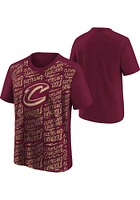 Cleveland Cavaliers Youth Maroon Exemplary Short Sleeve T-Shirt
