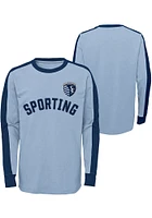 Sporting Kansas City Youth Light Blue Mainstay Long Sleeve Crew Sweatshirt