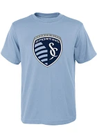 Sporting Kansas City Youth Light Blue Slogan Back Short Sleeve T-Shirt