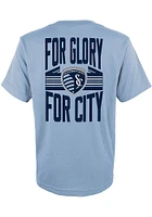 Sporting Kansas City Youth Light Blue Slogan Back Short Sleeve T-Shirt