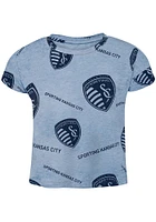 Sporting Kansas City Infant Light Blue Chase Your Goals SS and Short Set Top Bottom