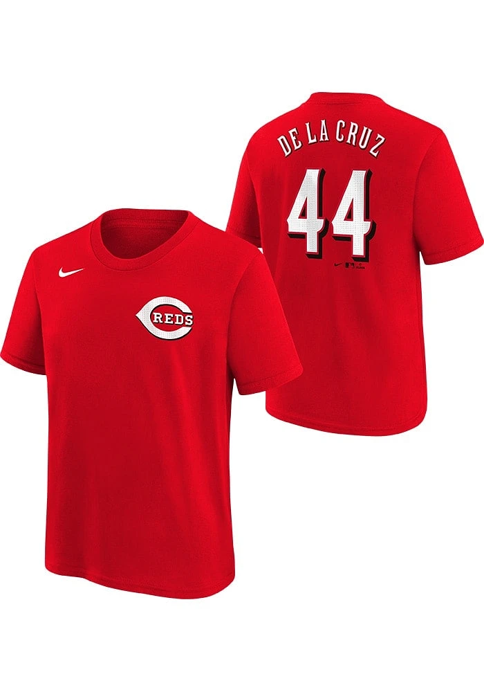 Elly De La Cruz Cincinnati Reds Youth Red Home NN Player Tee