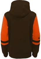 Cleveland Browns Youth Brown Stadium Long Sleeve Full Zip Jacket