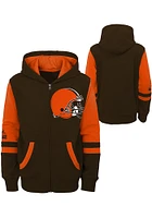 Cleveland Browns Youth Brown Stadium Long Sleeve Full Zip Jacket
