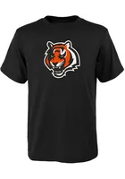 Cincinnati Bengals Youth Black Primary Logo Short Sleeve T-Shirt