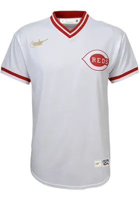 Nike Cincinnati Reds Youth White Cooperstown Replica Jersey