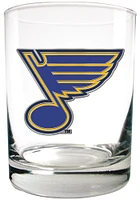 St Louis Blues 14oz Emblem Rock Glass