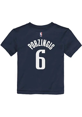 Kristaps Porzingis  Dallas Mavericks Boys Navy Blue Statement NN Short Sleeve T-Shirt