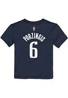 Kristaps Porzingis  Dallas Mavericks Boys Navy Blue Statement NN Short Sleeve T-Shirt