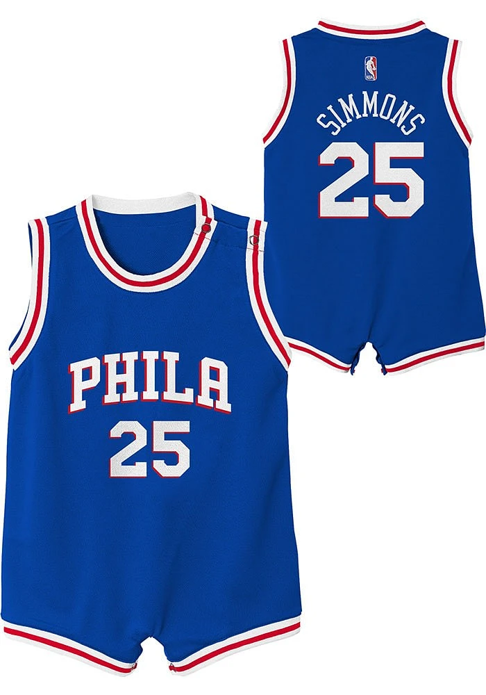 76ers Baby Outer Stuff Ben Simmons Replica Road Basketball Jersey