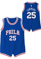76ers Baby Outer Stuff Ben Simmons  Replica Road Basketball Jersey