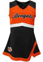 Cincinnati Bengals Baby Black Cheer Captain Set