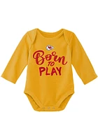 Kansas City Chiefs Baby Gold Little Player 2 PK LS One Piece