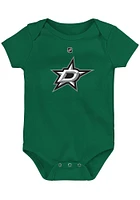 Dallas Stars Baby Kelly Green Emblem Classic Short Sleeve One Piece