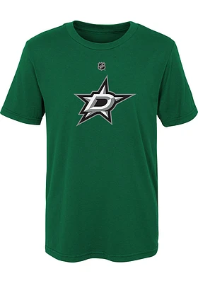 Dallas Stars Youth Kelly Green Primary Logo Short Sleeve T-Shirt