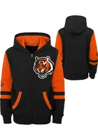 Cincinnati Bengals Toddler Stadium Long Sleeve Full Zip Sweatshirt - Black