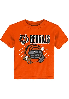 Cincinnati Bengals Toddler Orange Poki Player Short Sleeve T-Shirt