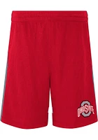 Ohio State Buckeyes Boys Red Fifty Yard Dash Shorts