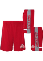 Ohio State Buckeyes Boys Red Fifty Yard Dash Shorts