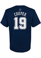 Amari Cooper Dallas Cowboys Youth Navy Blue NN Player Tee