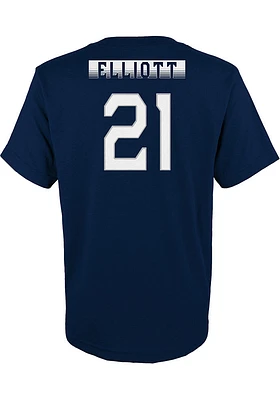 Ezekiel Elliott Dallas Cowboys Youth Navy Blue NN Player Tee