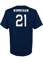 Ezekiel Elliott Dallas Cowboys Youth Navy Blue NN Player Tee