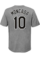 Yoan Moncada Chicago White Sox Youth Grey City Name and Number Player Tee