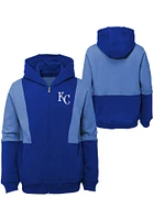 Kansas City Royals Youth Blue All That Long Sleeve Full Zip Jacket