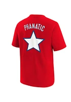 Phillie Phanatic Philadelphia Phillies Youth Red Name and Number Player Tee