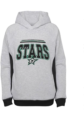 Dallas Stars Youth Grey Power Play Long Sleeve Hoodie