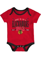 Chicago Blackhawks Baby Red Game Time One Piece