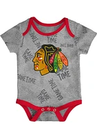 Chicago Blackhawks Baby Red Game Time One Piece
